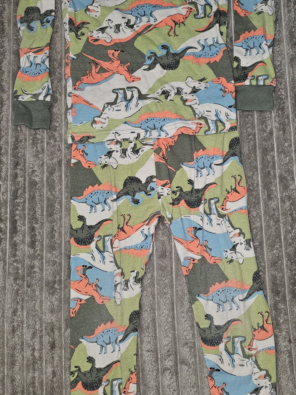 Carters Kids' Dinosaur Print Two-Piece Pajamas - Green Multi Camo - K10